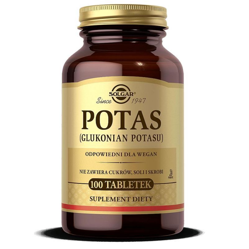 SOLGAR Potassium (potassium gluconate) 100 tablets