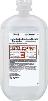 Saline solution 0.9% plastic bottle Fresenius