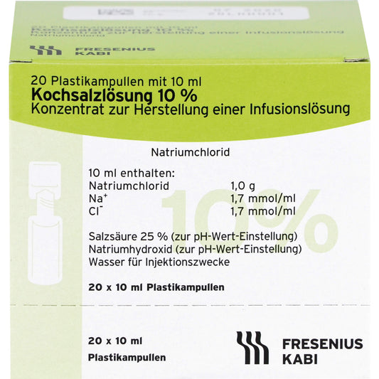 Saline solution 10% concentrate for infusion