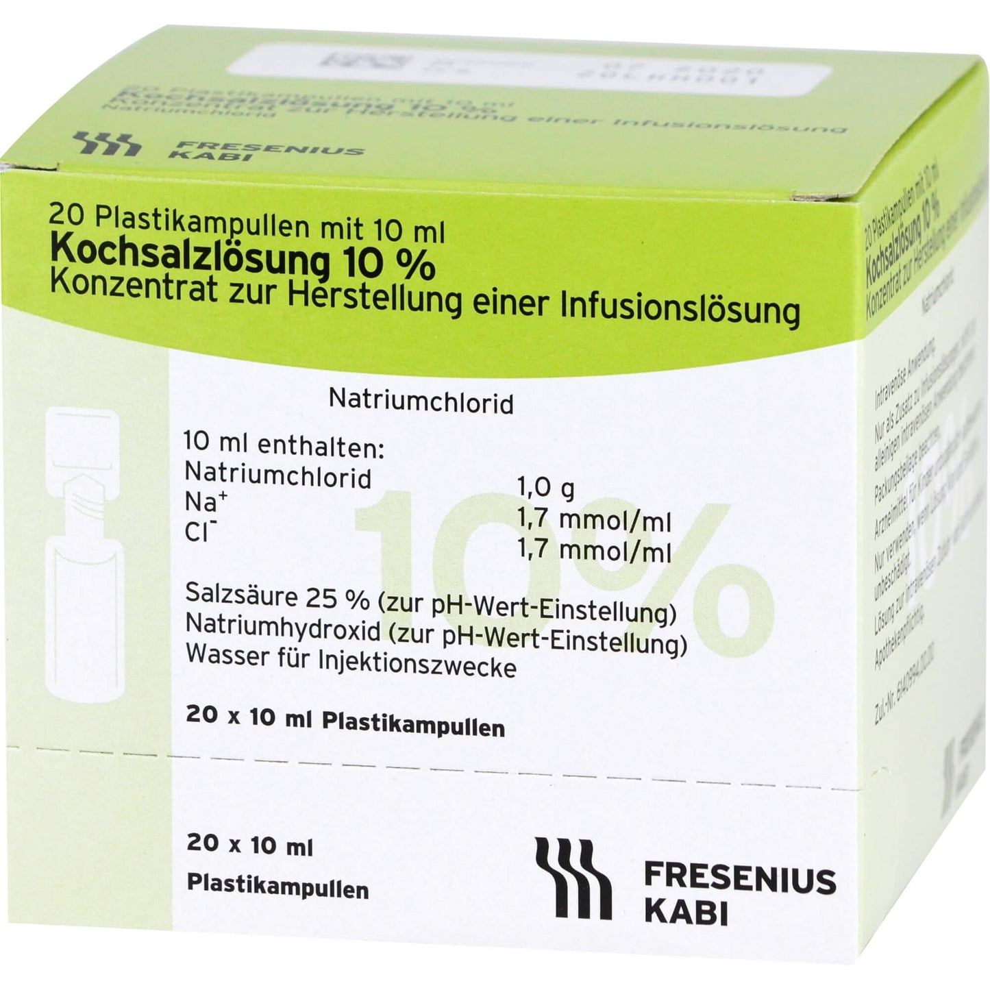 Saline solution 10% concentrate for infusion