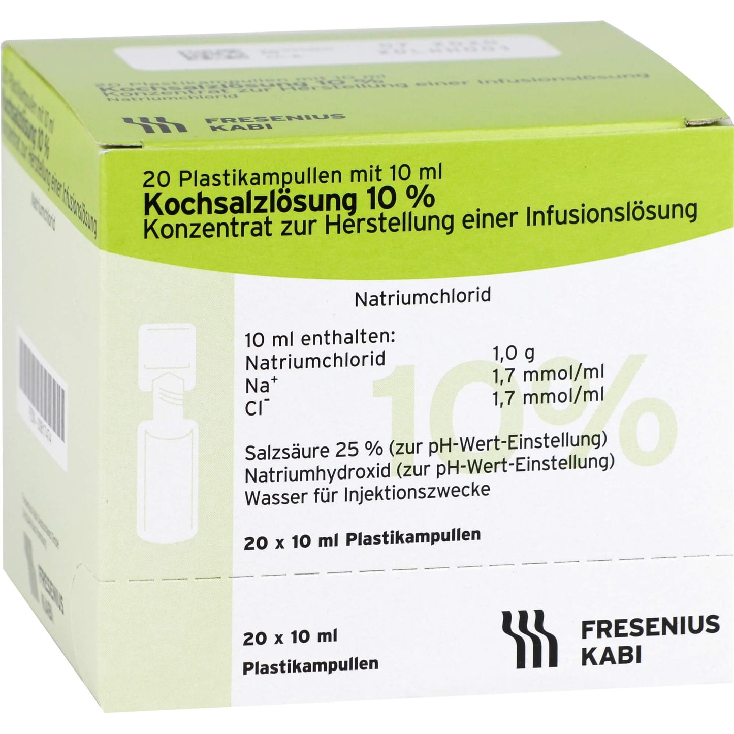 Saline solution 10% concentrate for infusion
