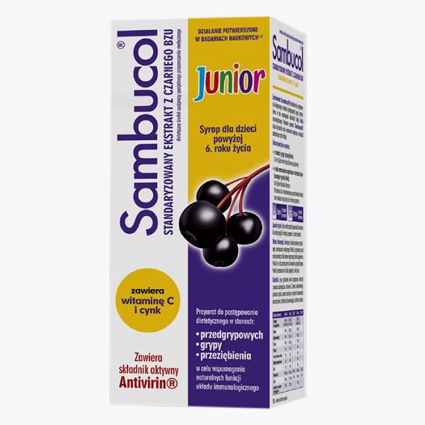 Sambucol syrup 120ml JUNIOR, colds and flu