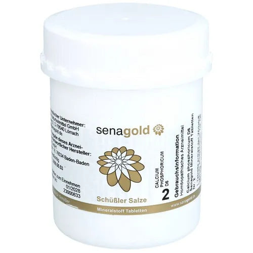 Schüssler Salt No. 2 Calcium phosphoricum D 6 (BIOCHEMIE Senagold)