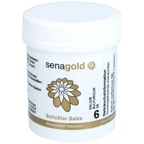 Schüssler Salt No. 6 Kalium sulfuricum D 6 (BIOCHEMIE Senagold)