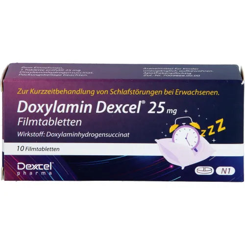 Sleep disorders (sleep disorder) DOXYLAMIN Dexcel 25 mg film-coated tablets