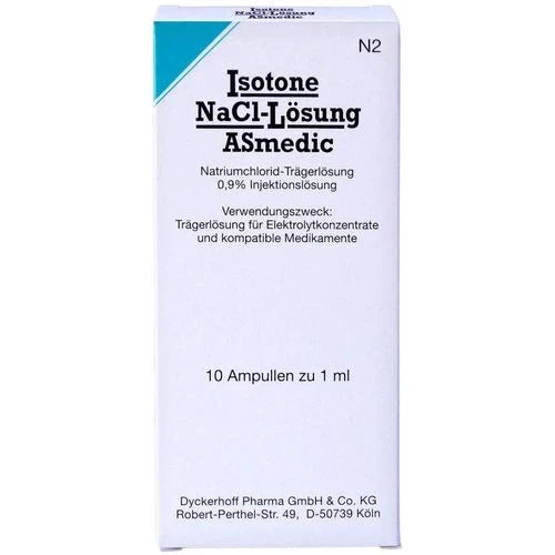 Sodium chloride ISOTONE NaCl solution ASmedic injection solution ampoules