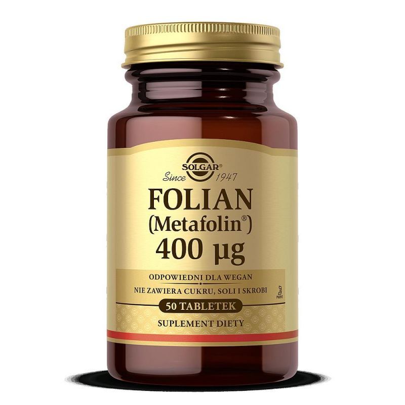 Solgar Folate (Metafolin®) 400μg x 50 tablets