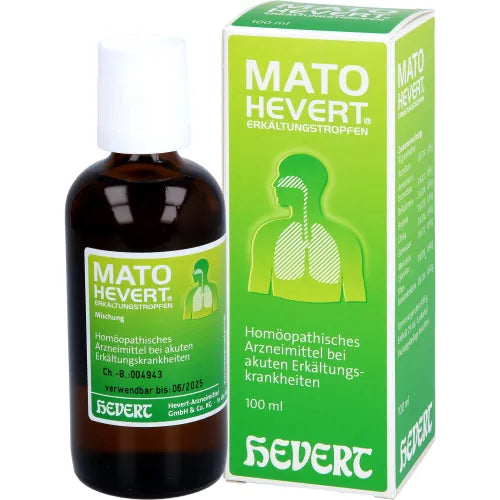 Sore throat, runny nose, fatigue, or headache, MATO Hevert cold drops