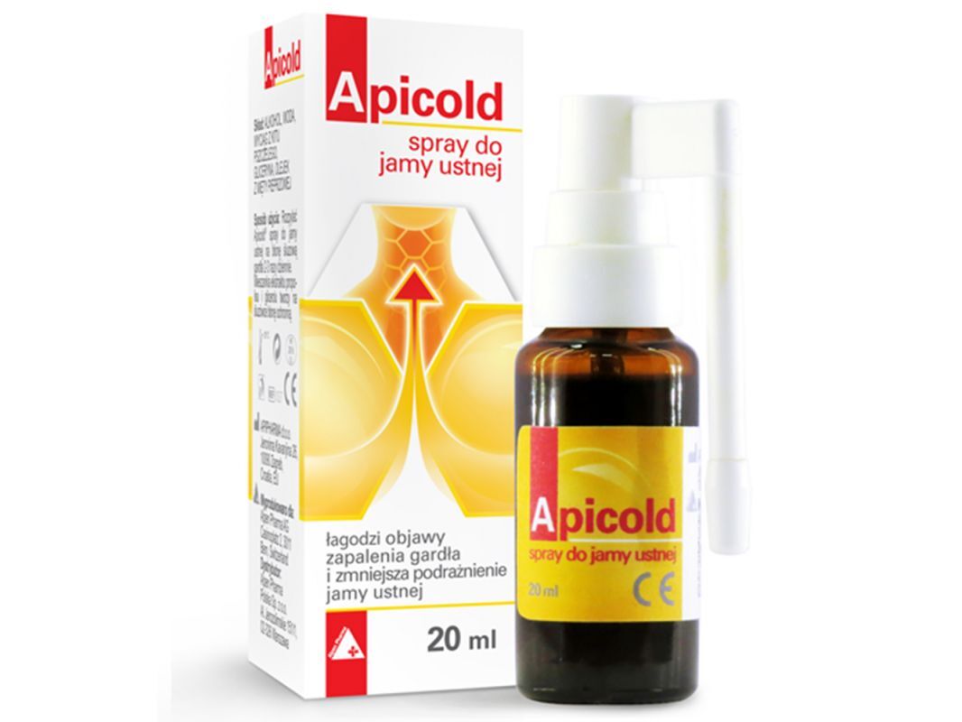 Spray propolis APICOLD Oral 20ml, pharyngitis symptoms
