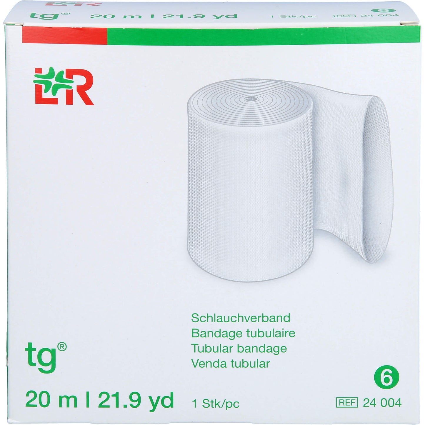 TG Tubular Bandage Size 6 20 m White