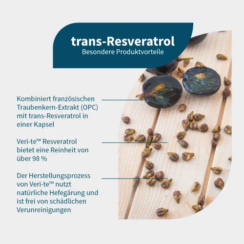 TRANS-RESVERATROL + French grape seed extract OPC 60 tablets - 2