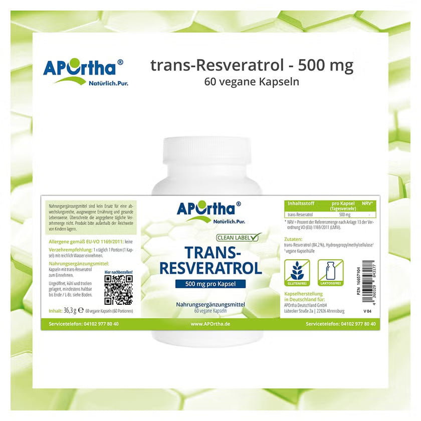 TRANS RESVERATROL 500 mg Capsules