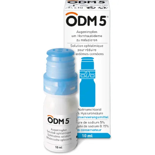 TREATMENT OF CORNEAL EDEMA, Odm 5 drops, odm 5 eyedrops