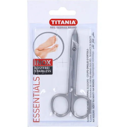 Toenail scissors, stainless steel, TITANIA