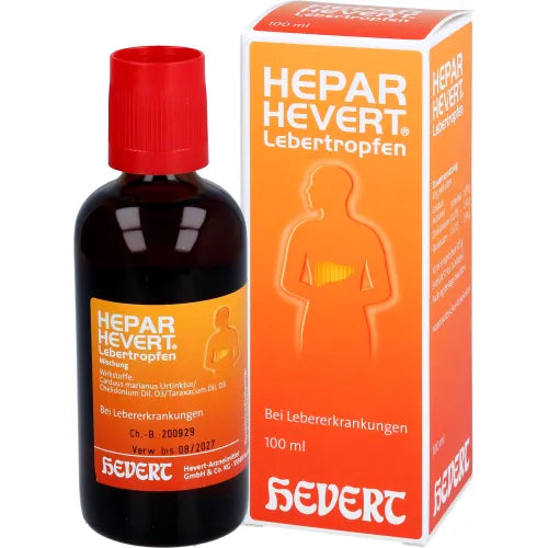Treatment for liver dysfunction, HEPAR HEVERT liver drops