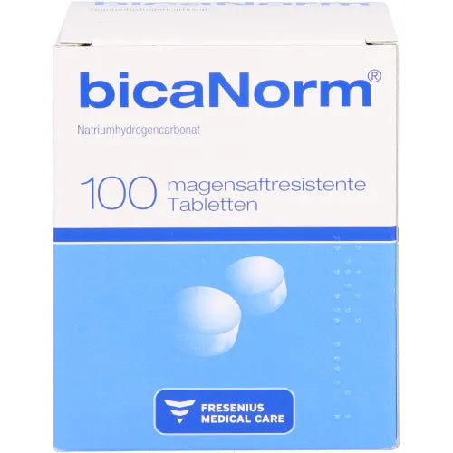 Treatment of metabolic acidosis, BICANORM gastro-resistant tablets