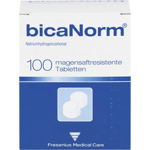Treatment of metabolic acidosis, BICANORM gastro-resistant tablets