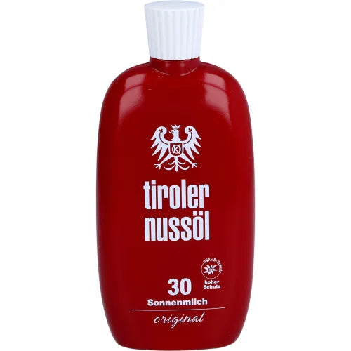 Tyrolean nut oil original sunscreen lotion water-resistant SPF 30 150 ml