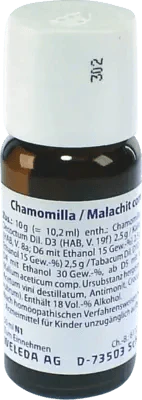 Ulcers in the gastrointestinal tract, CHAMOMILLA, MALACHITE comp.mixture UK