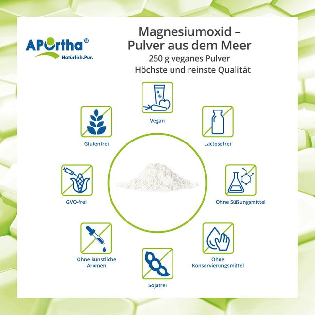 VEGAN MARINES Magnesium Powder from Seawater 250 g