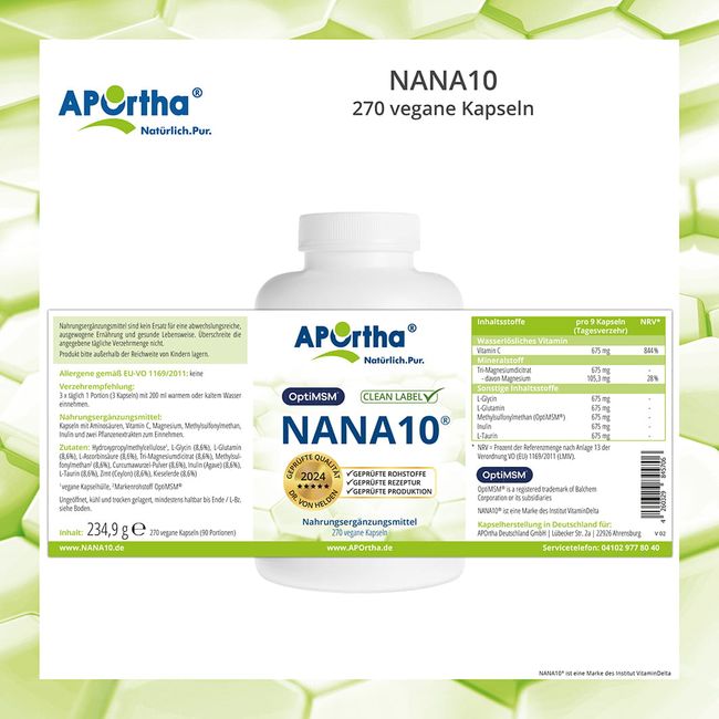 VEGAN NANA10 capsules 270 pcs