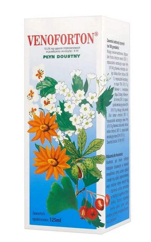 Venous insufficiency, VENOFORTON liquid 125g