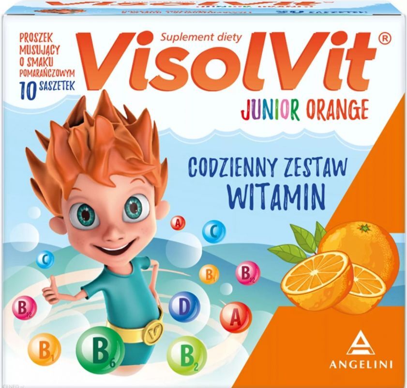 VISOLVIT JUNIOR orange flavoring x 10 sachets - visolvit junior
