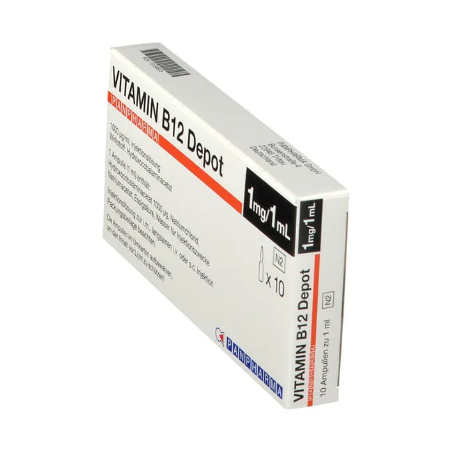 VITAMIN B12 DEPOT PANPHARMA 1000 g injection ELIVERA UK VITAMIN B12 DEPOT PANPHARMA 1000 g injection ELIVERA UK