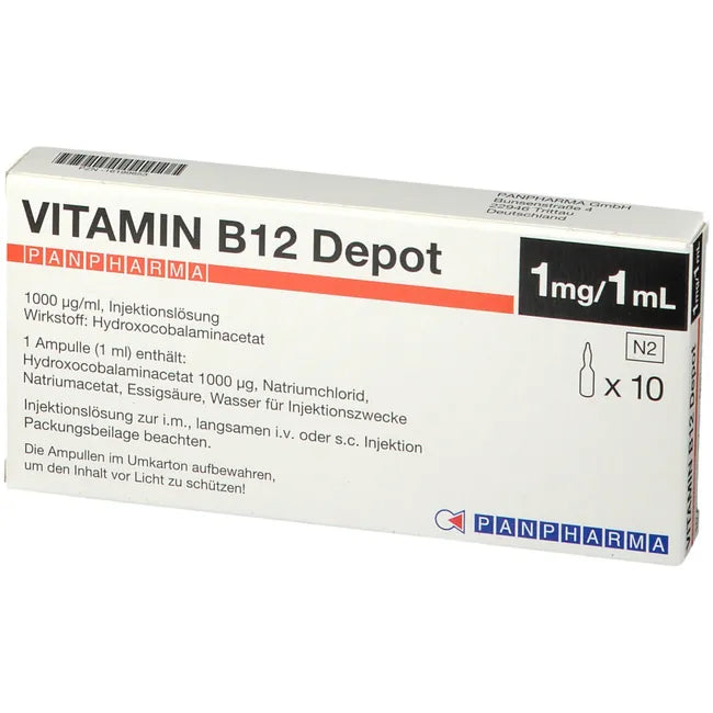 b12 depot injection VITAMIN B12 DEPOT PANPHARMA 1000 μg injection – ELIVERA UK b12 depot injection VITAMIN B12 DEPOT PANPHARMA 1000 μg injection – ELIVERA UK