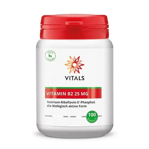 VITAMIN B2 25 mg riboflavin-5-phosphate capsules 100 pieces