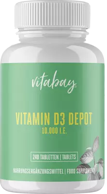 VITAMIN D3 DEPOT 10,000 IU Cholecalcif.vegan Tabl. 240 pieces