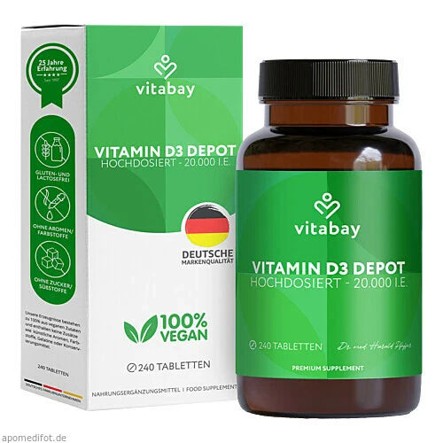 VITAMIN D3 DEPOT 20,000 IU cholecalciferol tablet 240 pcs