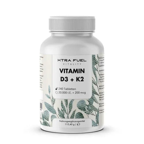 VITAMIN D3+K2 MK-7 all-trans tablets with 20,000 IU