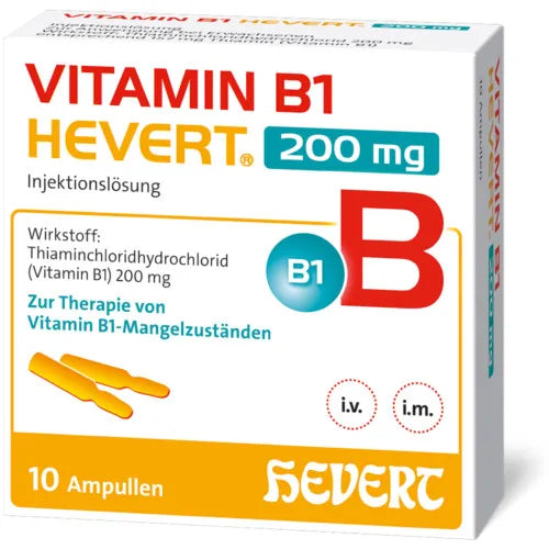 VITAMIN B1 HEVERT 200 mg injection solution ampules