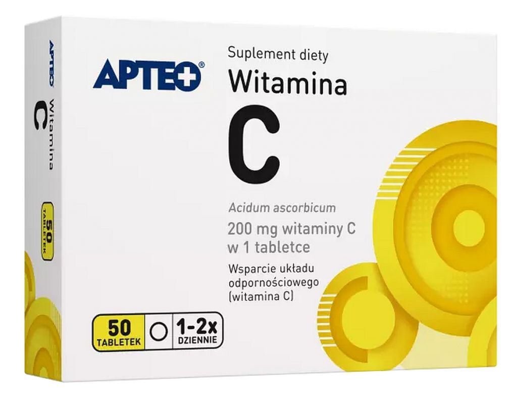 VITAMIN C 200mg x 50 tablets Apteo