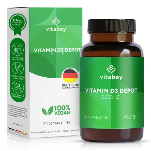VITAMIN D3 DEPOT 5000 IU cholecalciferol tablet