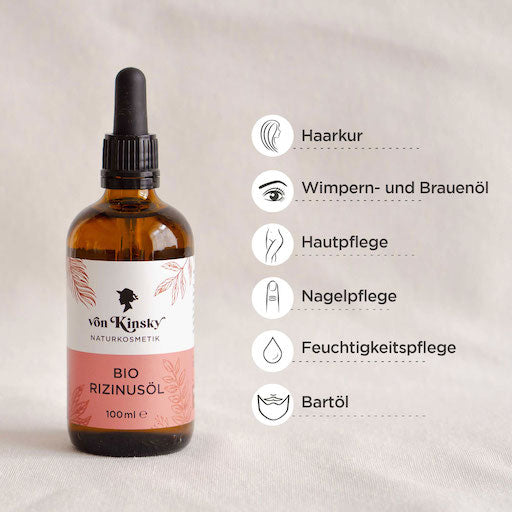 VON KINSKY Organic Castor Oil Pure Face and Hair Oil