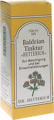 Valerian root extract, VALERIAN TINCTURE Hetterich UK