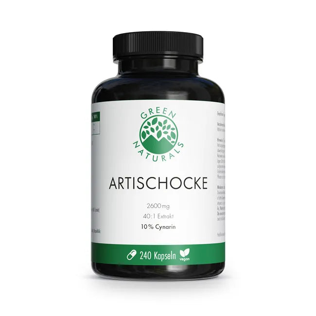 Vegan, gluten-free, no additives GREEN NATURALS ARTICHOKE Capsules