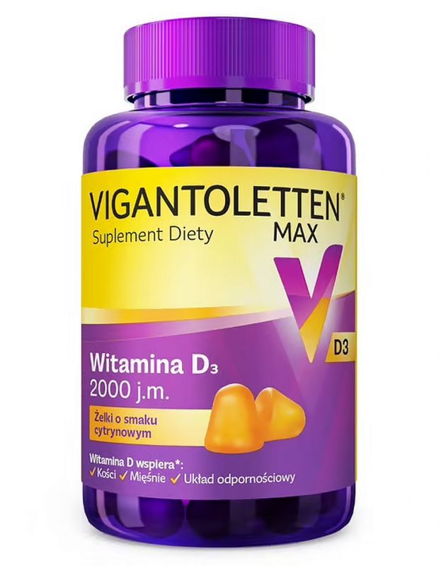 Vigantoletten Max 2000 IU Lemon Flavored Jellies 60 pieces