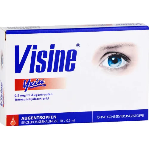 Visine eye drops, VISINE Yxin ED single-dose pipettes