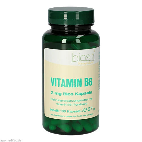 Vitamin B6 2 mg Bios Capsules 100 count