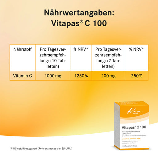 Vitamin C VITAPAS C 100 Tablets