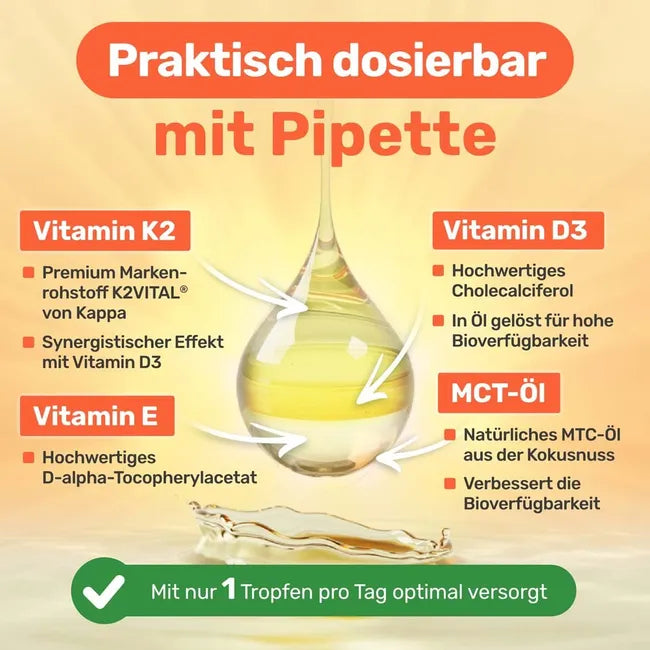 Vitamin D3 1000 IU+K2 30 μg Drops 20 ml