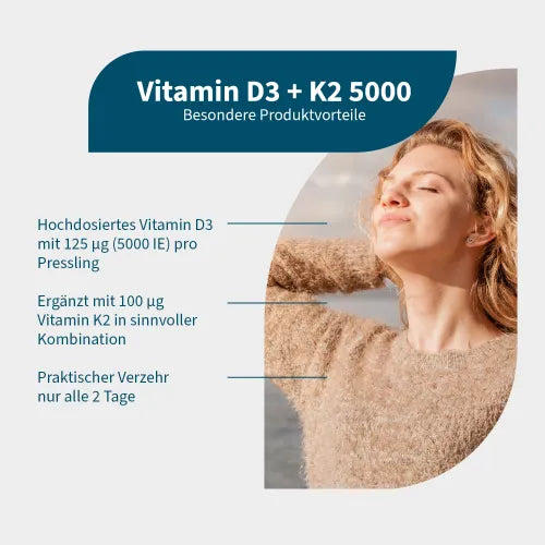Vitamin D3+K2 5000 pellets 180 pcs - 2