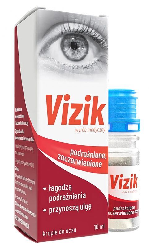 Vizik Eye Drops 10 ml for Irritated Red Eyes