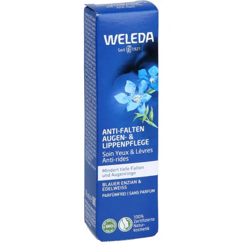 WELEDA Anti-Wrinkle Eye & Lip Balm with Blossom, Energize & Edelweiss. 10 ml