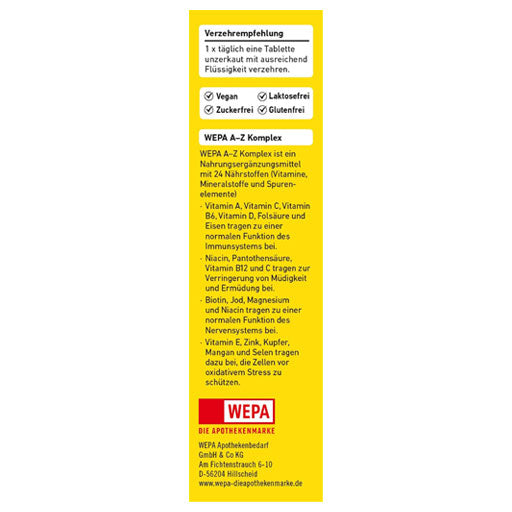 WEPA Vitamins AZ Complex Tablets