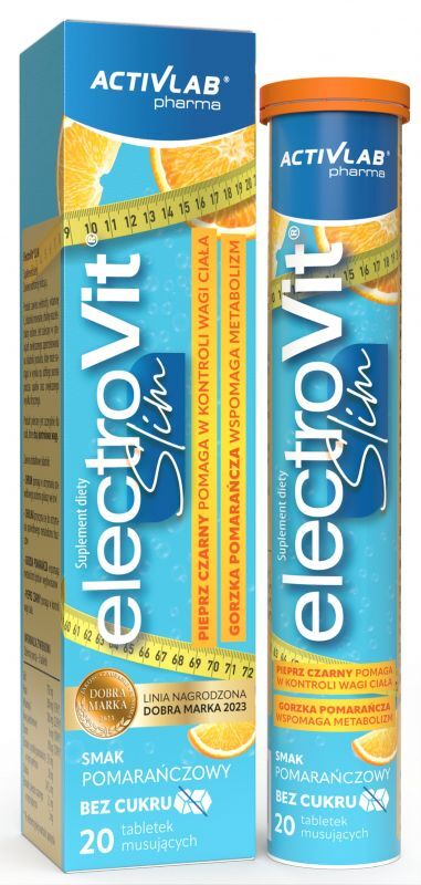 Weight loss, electrolytes, ElectroVit SLIM x 20 effervescent tablets