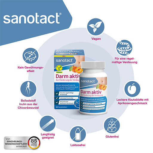 With inulin fiber from chicory root intestinal ACTIVE chewable tablets